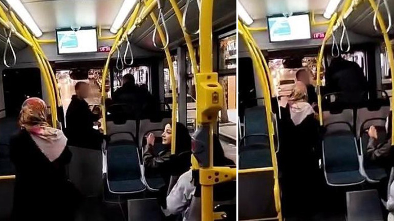 Şehit babasına otobüs şoförü hakaret edip saldırdı