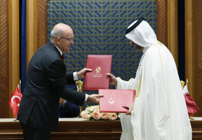 Cumhurbaşkanı Erdoğan, Katar Emiri Al Sani ile bir araya geldi