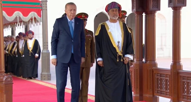 Resmi karşılama töreninden bir kare