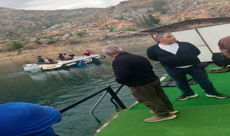 Baraj gölünde kaybolan İrlandalı turisti arama çalışmalarında ikinci gün