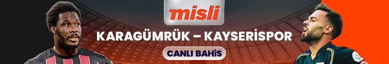 Karagümrük ile Kayserispor maç öncesi