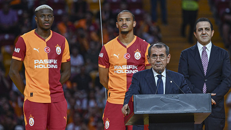 Galatasaray Başkanı Dursun Özbek ve Abdullah Kavukcudan Sane, Osimhen ve Barış Alper açıklaması: Türkiyeden çok daha büyük rakamlar verilmesine rağmen gitmedi