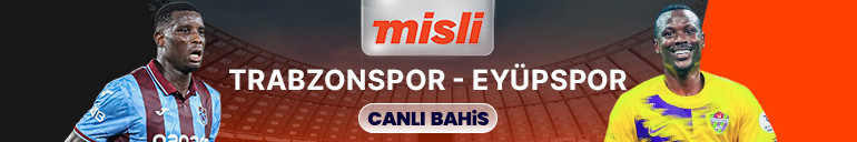 Trabzonspor ile Eyüpspor maçından bir kare
