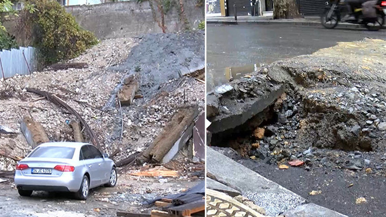 Son dakika İstanbul sağanak yağışa teslim oldu: İstinat duvarı çöktü, yollar göle döndü | Meteorolojiden İstanbul için yeni uyarı 10 kentte sarı kodlu alarm