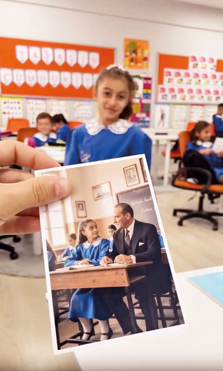Ata’yla el ele... Öğretmenlerden öğrencilere 29 Ekim sürprizi