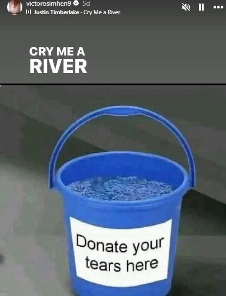 Osimhenden imalı paylaşımlar