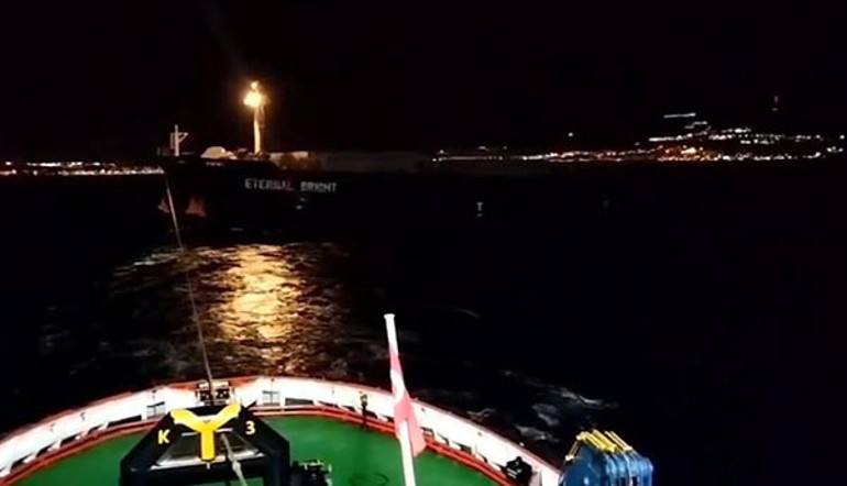 Çanakkale Boğazında gemi arızası