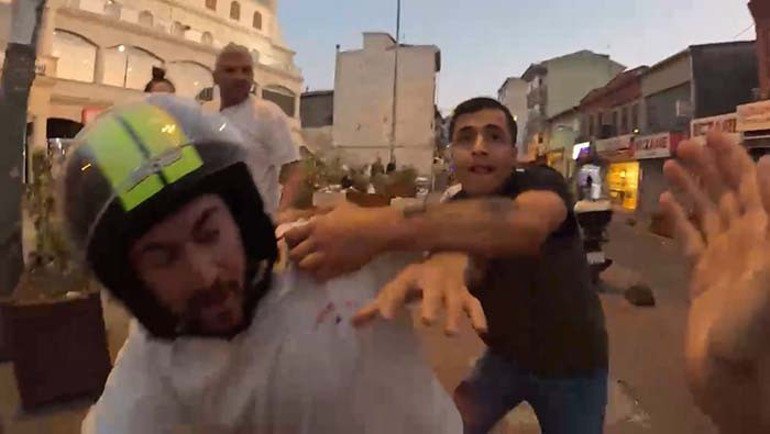 Beyoğlu saldırı anından görüntü