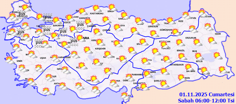 Hafta sonu hava durumu 1 Kasım 2025 tahminleri il il | Bugün (Cumartesi) hava nasıl olacak İstanbulda yağmur var mı Meteoroloji uzmanı açıkladı: Sıcaklıklar 25 dereceye kadar çıkacak