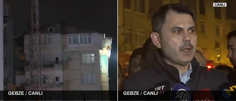 Son dakika... Gebzede bir binada çatırtı sesleri: Bina tahliye edildi