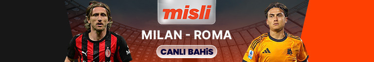 Milan, Serie Ada Romayı konuk edecek Zorlu maçın heyecanı canlı sohbet ve Şampiyon Oranlar ile Mislide