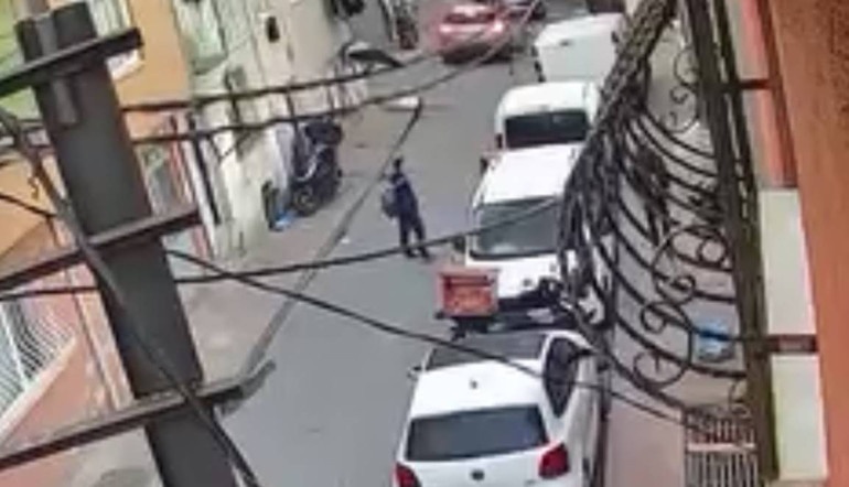 Polis ekiplerinin inceleme yaptığı noktadan görüntü