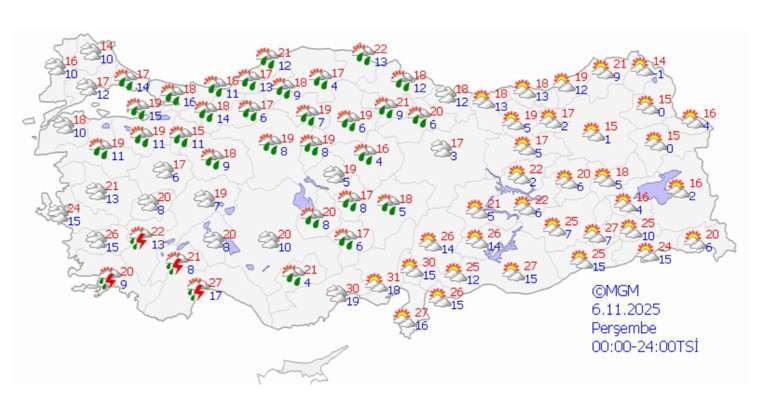 İşte haftanın raporu Meteoroloji tarih verdi: Aralarında İstanbul da var... 32 ilde sağanak etkili olacak