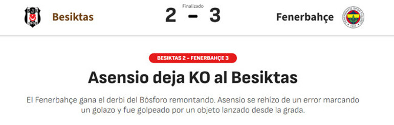 Derbi maçından bir başka kare