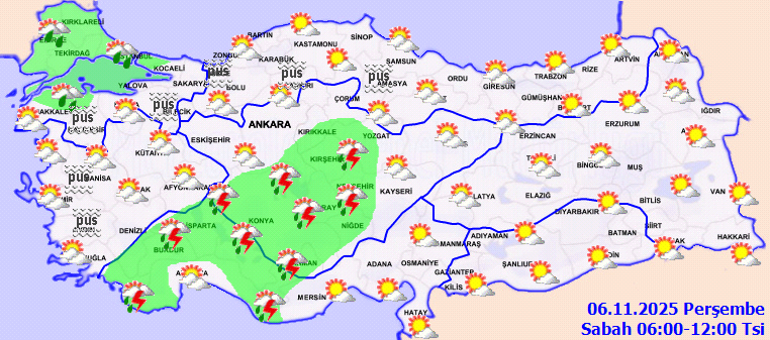 Hava durumu tahminlerini il il Meteoroloji yayınladı | Bugün (6 Kasım) hava nasıl olacak, İstanbulda yağmur yağacak mı İstanbul ve bazı illere son dakika sağanak uyarısı