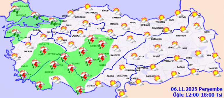 Hava durumu tahminlerini il il Meteoroloji yayınladı | Bugün (6 Kasım) hava nasıl olacak, İstanbulda yağmur yağacak mı İstanbul ve bazı illere son dakika sağanak uyarısı
