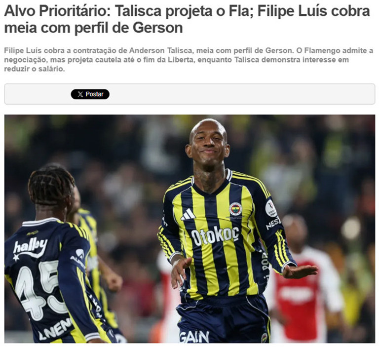 Fenerbahçeli Talisca, ülkesine transfer olabilir: Projeyi görüşmeye açık