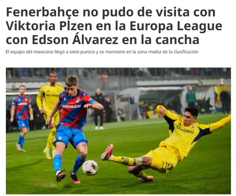 Fenerbahçenin Viktoria Plzen maçında beklediği penaltı dünya basınında Skandal