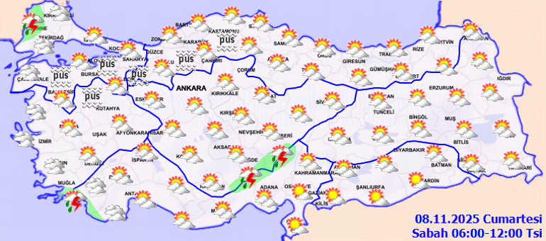 Hava durumu tahminleri il il 8 Kasım 2025 | Hafta sonu hava nasıl olacak Bugün İstanbulda yağmur var mı Meteoroloji Uzmanı açıkladı: Salı günü yağışlar başlıyor