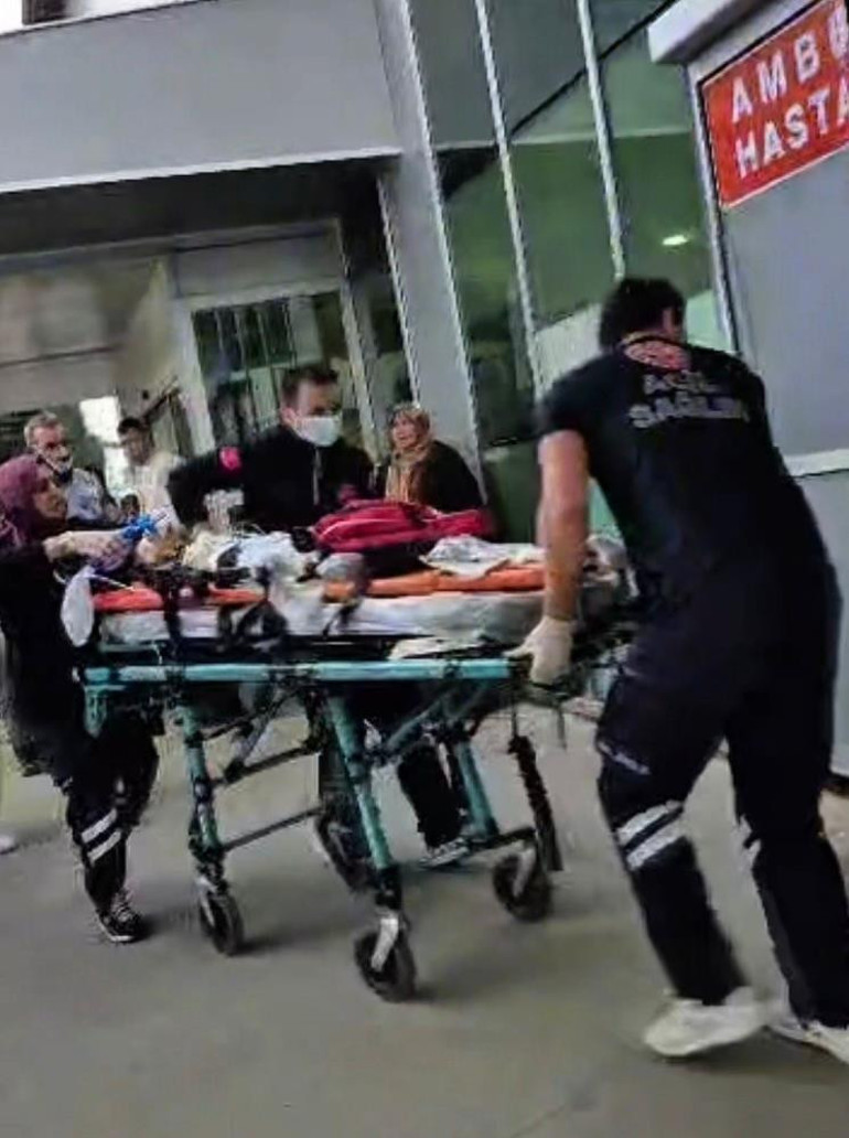 Olay yerinde patpat kazasına ait görüntü