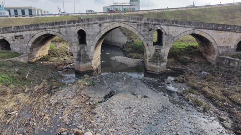 Haramidere köprüsünün havadan görünümü