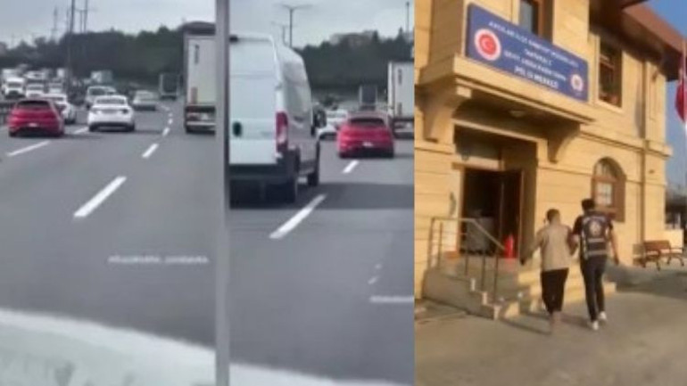 Avcılar'da makas atan sürücülerin yakalanması