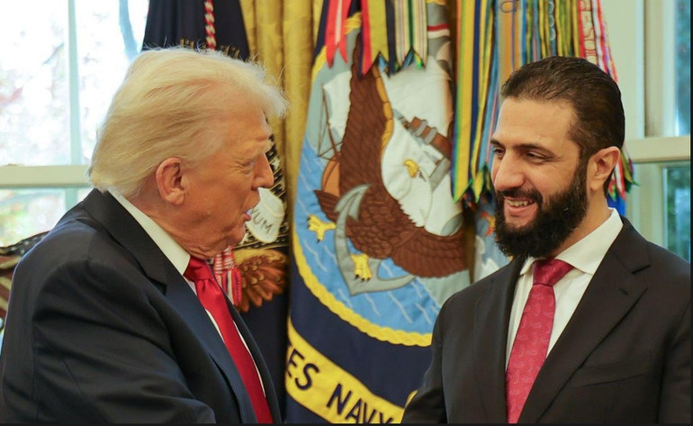 Beyaz Sarayda kritik görüşme Trump, Şara ile biraraya geldi