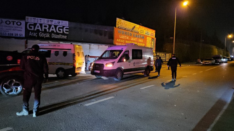 Büyükçekmece'de olay yeri incelemesi