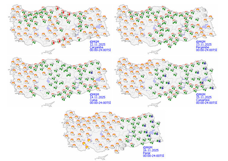 Meteorolojiden sarı kodlu alarm Kuvvetli sağanak bekleniyor | Lapa lapa kar geliyor: İşte kar yağışı beklenen iller