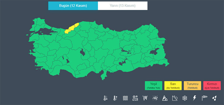 Meteorolojiden sarı kodlu alarm Kuvvetli sağanak bekleniyor | Lapa lapa kar geliyor: İşte kar yağışı beklenen iller