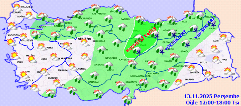 Son dakika hava durumu tahminleri il il | Bugün (13 Kasım) hava nasıl olacak, İstanbulda yağmur yağacak mı Meteorolojiden 5 ile uyarı: Kuvvetli olacak
