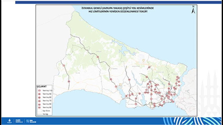  84 güzergahta yeniden belirlendi İşte yeni hız limitleri