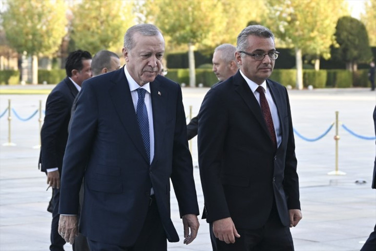 KKTC Cumhurbaşkanı Tufan Erhürman Beştepede