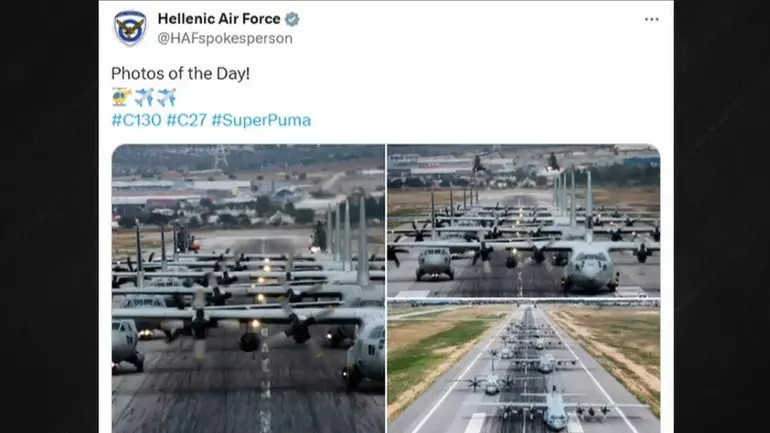 Yunanistandan skandal paylaşım ‘Günün fotoğrafı’ başlığıyla yayınladılar, tepki yağınca kaldırdılar