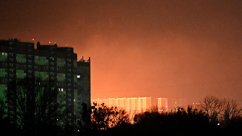 Rusyanın saldırısı Kievi alevler içinde bıraktı: Ukraynanın kalbinde bütün bölgeler vuruldu