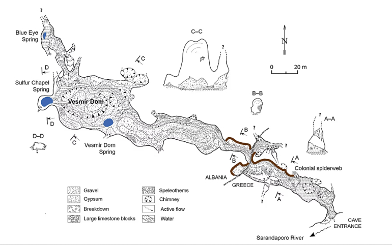 Arnavutluk-Yunanistan sınırında bir mağarada dünyanın en büyük örümcek ağı bulundu