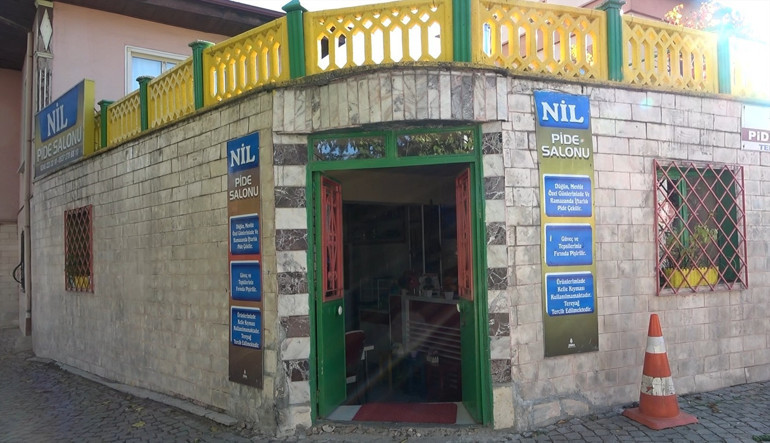 Tarihi mezarın yakın plan görünümü