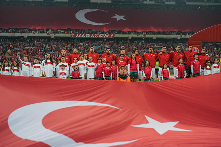 A Milli Takım maçtan görüntü