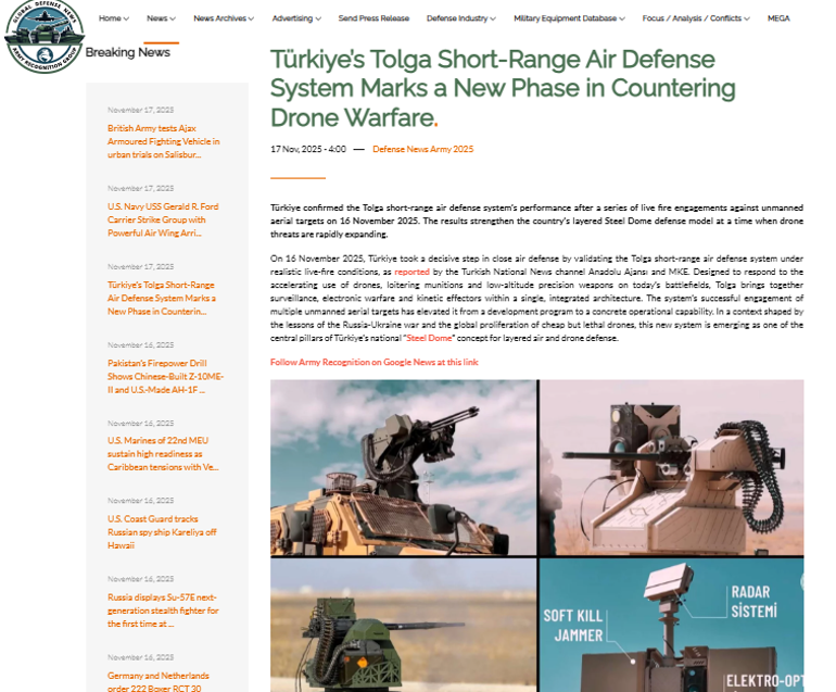 MKEnin geliştirdiği Tolga Avrupalıları hayran bıraktı: İHA tehdidine karşı yeni çağ