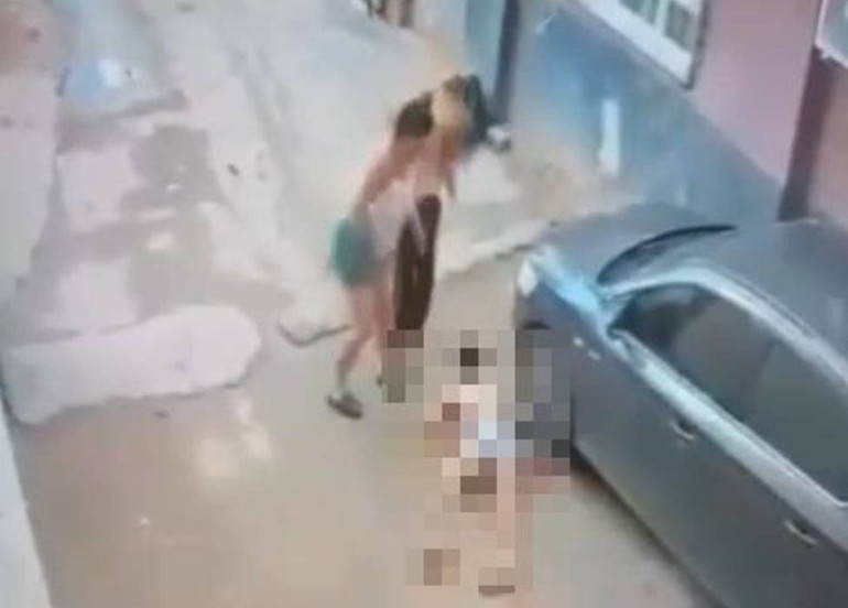 Yasak aşka evde suçüstü yaptı, kaçan adamı öldürdü | Cinayet anı kamerada