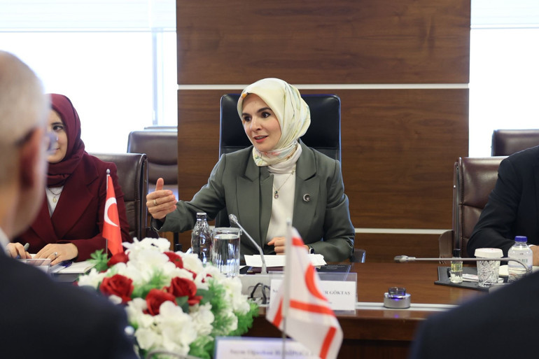 Bakan Göktaş, KKTC Çalışma ve Sosyal Güvenlik Bakanı Hasipoğlu ile görüştü