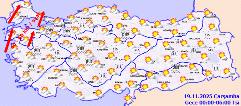 HAVA DURUMU TAHMİNLERİ İL İL | Bugün (19 Kasım) hava nasıl olacak, bu hafta İstanbulda yağmur var mı Meteoroloji duyurdu: Sıcaklıklar artacak