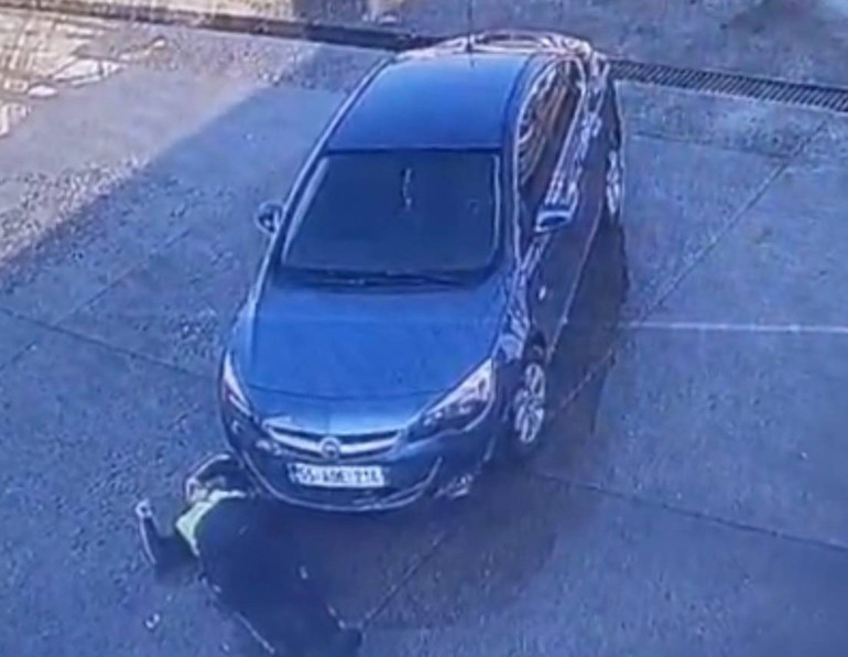 İstasyonda meydana gelen çarpışma anı