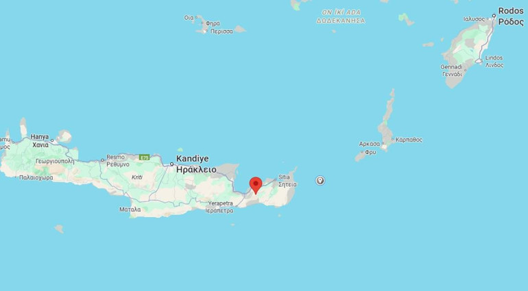 Girit Adasında 3.9 büyüklüğünde deprem