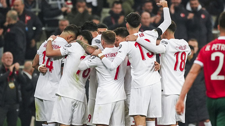 A Milli Futbol Takımı maç anı