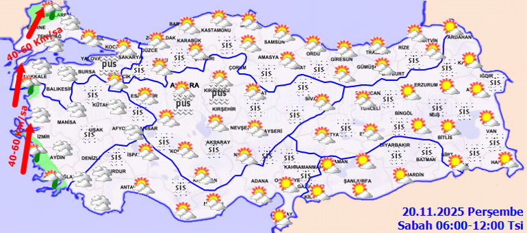 Bugün (20 Kasım) hava nasıl olacak, İstanbulda yağmur yağacak mı 20 Kasım hava durumu tahminleri il il yayınlandı Meteoroloji açıkladı: Sıcaklıklar artıyor
