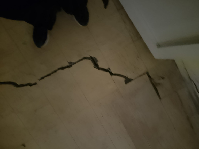 Tahliye edilen binaların genel görünümü