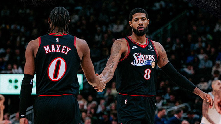Tyrese Maxey 54 sayı ile etkili oyun sergiledi