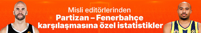 Partizan - Fenerbahçe maçına özel istatistikler