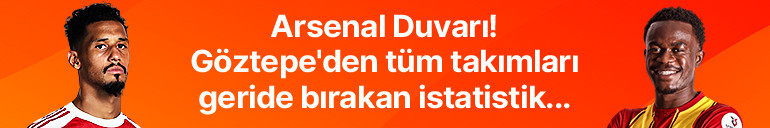 Arsenal savunması duvar gibi Göztepeden tüm takımları geride bırakan istatistik... İşte Misli’den milli ara dönüşü dikkat çeken bilgiler